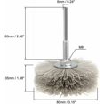 thumbnail image 2 of Cepillo de rueda de nailon abrasivo con vástago roscado para una instalación rápida y sencilla, material de nailon resistente al desgaste que garantiza durabilidad y confiabilidad, eficaz para, 2 of 5