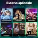 thumbnail image 2 of Proyector de Estrellas DAQI Azul con Control Remoto y Altavoz Bluetooth para Hogar y Fiesta, 2 of 6