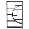 thumbnail image 2 of Fnova 68.8" 9 - Tier Industrial Bookshelf, Rustic Metal - Wood Storage Rack for Living Room/Office/Kitchen, Freestanding Tall Compact Corner Organizer, 2 of 17