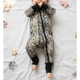 thumbnail image 2 of WIBACKER Bamboo Viscose Baby Convertible Footie Pajamas, Sleep and Play Footed Zipper Sleeper for Baby Boys - Leaf and Branch, 2 of 8