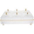 thumbnail image 2 of Divided Serving Tray Set Snack Tray Transparent Fruit Tray with Lid Rectangle 6 Grids Fruit Bowl Box Set Divided Nut Bowl Plastic Desserts Serving Plate. High quality, 2 of 5