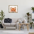 thumbnail image 3 of Stupell Industries Fox Cub Peeking Animals & Insects Painting Gold Floater Framed Canvas Art Print Wall Art, 31 x 25, 3 of 10