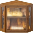 thumbnail image 1 of Corner Bread box for Kitchen Countertop,Farmhouse Bread Box with Acrylic Wavy Door Panel,Large Bread box for kitchen countertop,Kitchen Countertop Food Storage Container (Brown, Medium), 1 of 8