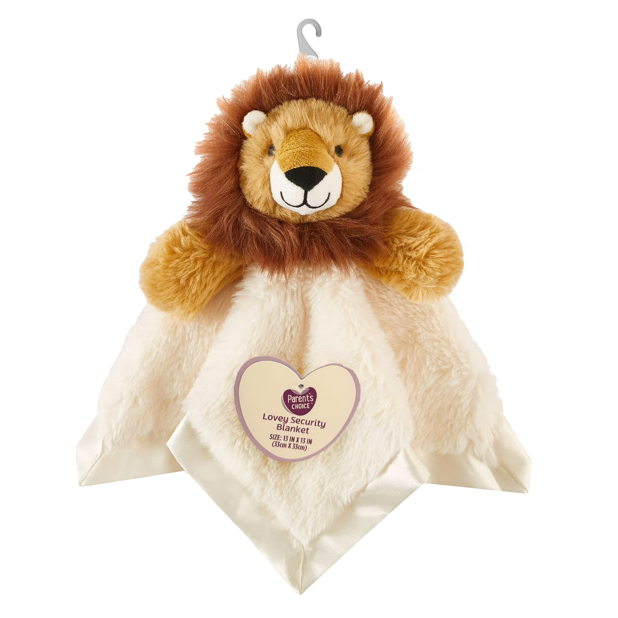 Parent's Choice Lion Lovey, Beige, 13 in x 13 in
