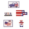 thumbnail image 2 of IUAMXWU 5Pcs 4th of July Independence Day Tiered Tray Decor Set Patriotic USA Flag Wooden Signs Red White Blue Rustic Farmhouse Ornaments for Home Kitchen Table Shelf Holiday Party Summer Decor, 2 of 4