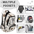 thumbnail image 3 of Pzuqiu Highland Cow Western Boot Backpack School Set 4Pcs with Lunchbox for Boys 6-10 Kids School Bag and Water Bottle Sleeve & Pencil Case Elementary Middle School Book Bag and Lunch Bag Set, 3 of 7