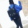 thumbnail image 3 of Coofit Canvas Backpack 3D Cartoon Cat Kitty School Bag Bookbag Travel Rucksack, 3 of 8