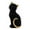 Black, variant on yotijay Cat Statue Animal Sculpture Art Crafts Collection Resin Modern Tabletop Ornament Gold