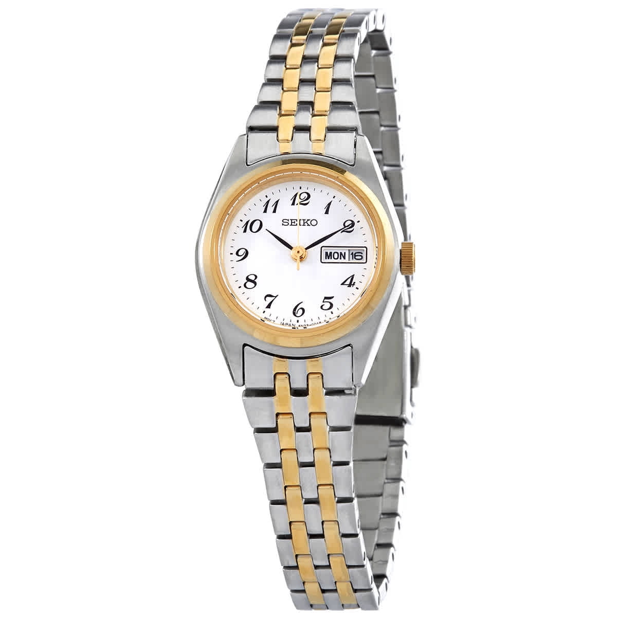 アナログ腕時計 SEIKO | Quartz White Dial Brown Leather Ladies Watch Seiko Men's Quartz Watch, White Dial, Leather Band, SRK050P1