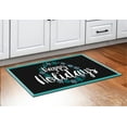 thumbnail image 3 of ThisWear Holiday Decor Happy Holidays Snow Wreath Home Decor Christmas Welcome Mat 2 Pack Doormats Multi, 3 of 3