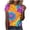 hgg028-Orange, variant on Ounisa Women Hippie Shirt Tie Dye Peace Sign Tshirts Hippy Peace Costume Hippie Outfit Tee