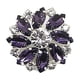 thumbnail image 4 of Floral Rhinestone Glass Button DIY Hand Decorated Button Shirt With, 4 of 5