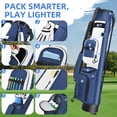thumbnail image 4 of Sturdum Lightweight Golf Stand Bag, Portable Par 3 Carry Bag with Insulated Cooler Pocket, Durable Golf Bag for Driving Range, Pitch & Putt & Executive Courses, 4 of 8