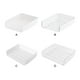 thumbnail image 2 of Sidaley Caja de almacenamiento apilable para el hogar Hebilla ajustable Seguro y conveniente Blanco Organizador desordenado Horizontal blanco Type2 NO2, 2 of 6