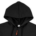 thumbnail image 5 of Zylanna Men's Hooded Sweatshirts with Pockets, Soft & Warm Solid Color Casual Half-Zip Sport Hoodies Pullover for Men Black, 5 of 8