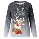 thumbnail image 4 of Camiseta suelta estampada a la moda para mujer, blusa de manga larga, cuello redondo, camisetas casuales, sudadera Pompotops FGAJ11827, 4 of 5