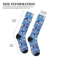 thumbnail image 2 of Lsque Colorful Sailing Ship Pattern Sport Compression Socks for Men & Women 15-20 mmHg Knee High Nurse Pregnant Running Medical and Travel Athletic, 2 of 6