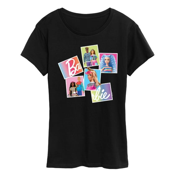 Barbie - Rainbow Photoreal Collage- Women's Short Sleeve Graphic T-Shirt