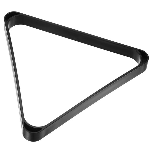 Uxcell 2 1/4" Billiard Ball Triangle Rack, Plastic Snooker Pool Ball Rack Holder Thicken Pool Ball Racks Black
