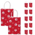 thumbnail image 1 of USHOBE 12 Pcs Sacs à Friandises d'Anniversaire en Papier Rouge pour Décoration de Fête, 1 of 8