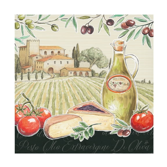 Trademark Fine Art 'Tuscan Flavor III' Canvas Art by Daphne Brissonnet