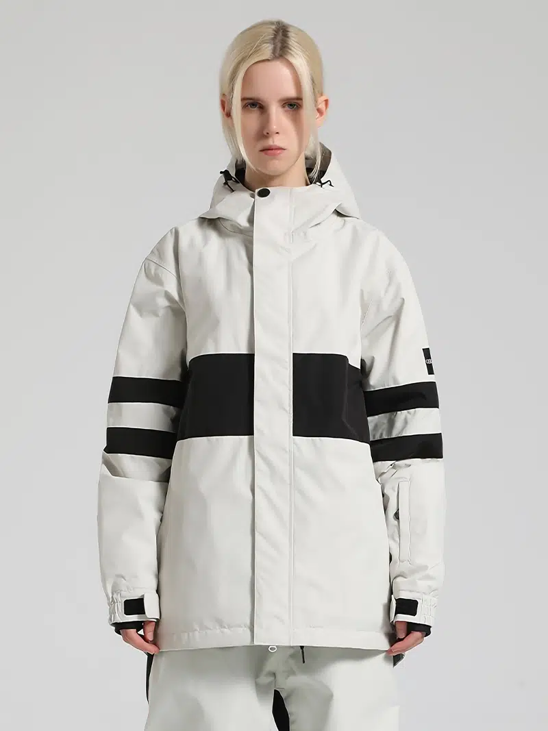 Color block snow jacket Clearance