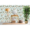 thumbnail image 3 of MuralsPrint Tropical Vintage Hibiscus Flower, Removable Wallpaper - 10'ft H x 24''inch W, 3 of 7