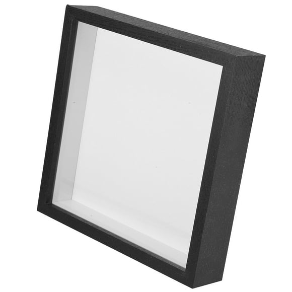 KAKOWELY Glass Pressed Flower Frame Black Acrylic DIY Compatible Decorative Item 1Pcs