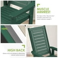 thumbnail image 5 of Oversized HDPE Outdoor Rocking Chair With High Back for Outside Indoor Support 400 lbs,Forest（Set of 4）, 5 of 8