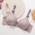 thumbnail image 4 of Front Fastening Bra for Women Full Coverage Wireless Comfort Support Bra with Wide Straps for Daily Use, 4 of 7