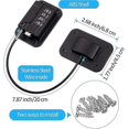thumbnail image 3 of Refrigerator Fridge Freezer Door Lock with Password, Child Proof Refrigerator Door Lock for Refrigerator, Cabinets and Drawers, Doors, 3 of 5