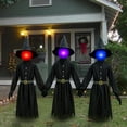 thumbnail image 2 of Set de decoración de Halloween con 3 brujas iluminadas, 1,5 m, para exteriores, 2 of 8