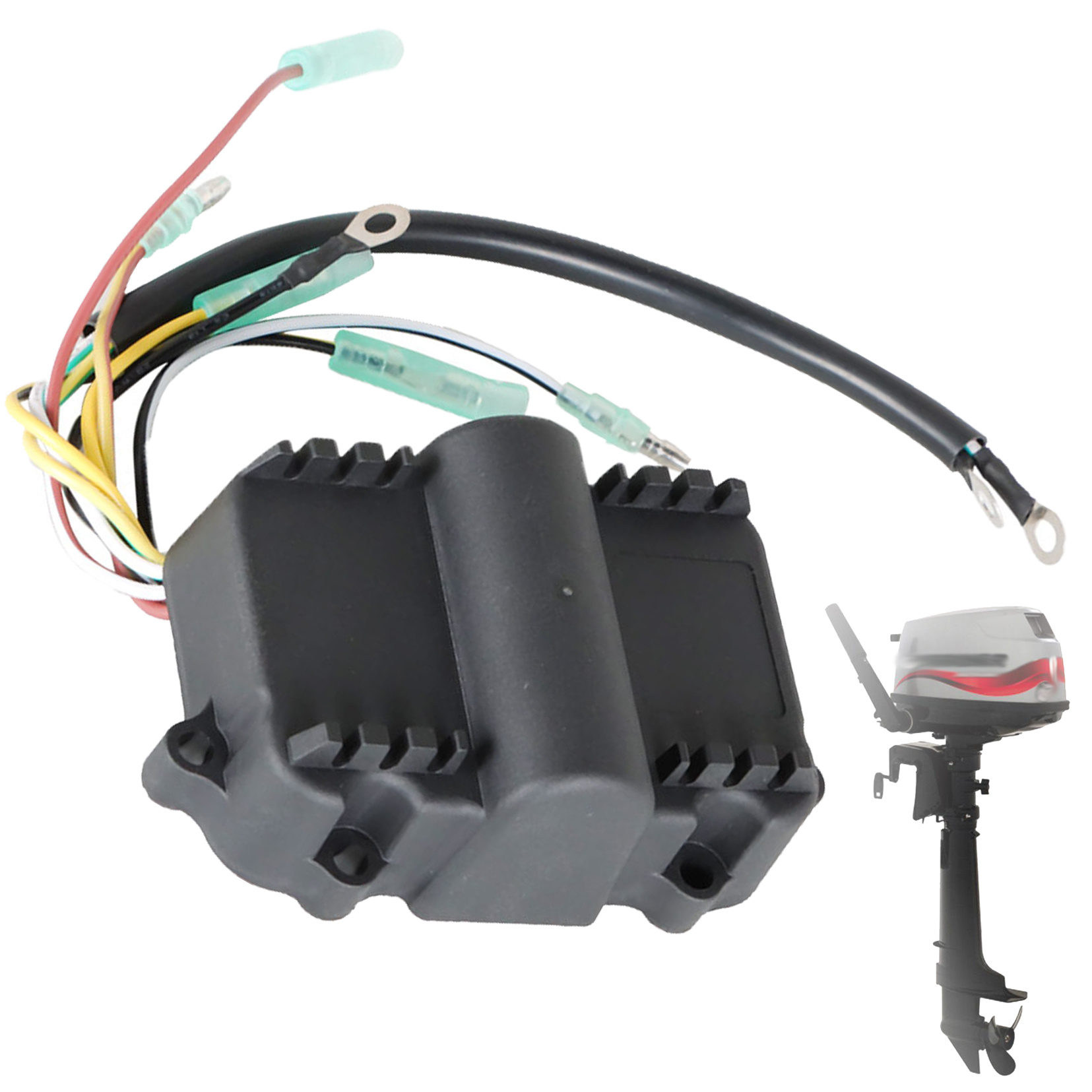 EPOTOOR Outboard Switch Box CDI Replacement for Mercury/Mariner 6hp