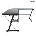 thumbnail image 6 of iTopRoad L-Shape Computer Desk Durable Stalinite Splicing  Desk Glass Laptop Table Workstation Corner, 6 of 7