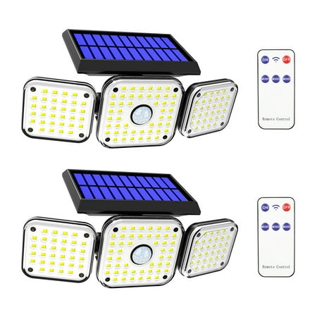 

BELOVED Solar Lights Outdoor 2 Pack 112 LED 800LM Wireless LED Solar Motion Sensor Lights