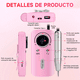 thumbnail image 3 of Pulidor De Uñas Esmeril Profesional Drill Portátil 45000 Rpm ROSA BLANCO, 3 of 5