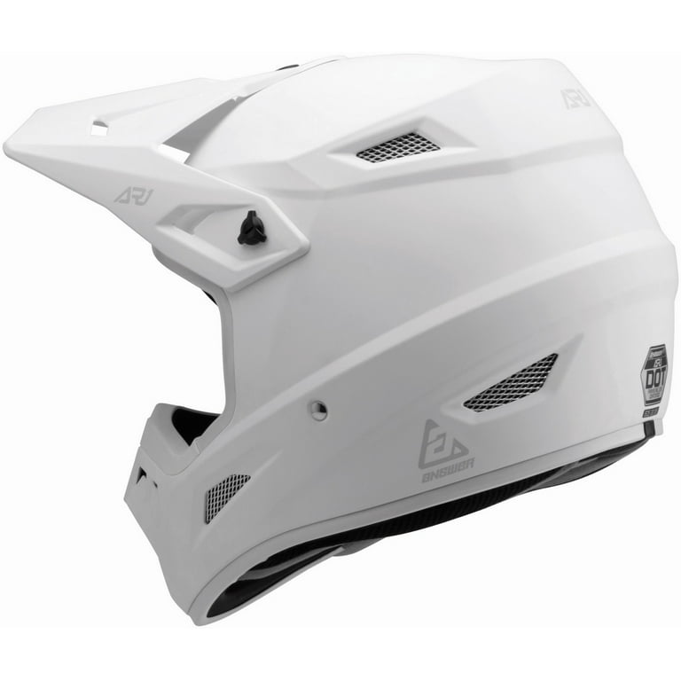 Answer AR1 Offroad Adult Motorcycle Motocross Helmet, Matte White