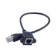 thumbnail image 4 of Câble d'extension réseau Ethernet LAN RJ45 mâle vers femelle de 30 cm, montage sur panneau à vis, 4 of 4
