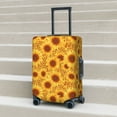 thumbnail image 5 of Yiaed Vintage Leopard Print Sunflower Print Travel Luggage Cover Suitcase Protector Fits 18-32 Inch Luggage Wheel Covers Patterned Elastic Luggage Anti-scratch（No luggage）-Medium, 5 of 5
