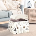 thumbnail image 3 of Yayeee Collapsible Cube Storage Bin with Lid Fabric Closet Decorative Basket with Handles, Winter Forest, 3 of 7