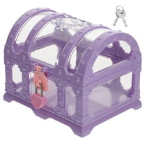 ELAYARD Small Plastic Treasure Chest Box Strong Wear Resistant Decorative Box for Pirate Party