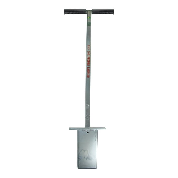 Underhill Sampler Shovel Soil Probe for Testing Lawn and Turf, T Handle, Yard and Gardening Hand Tools, TSP-8x4, Stainless Steel