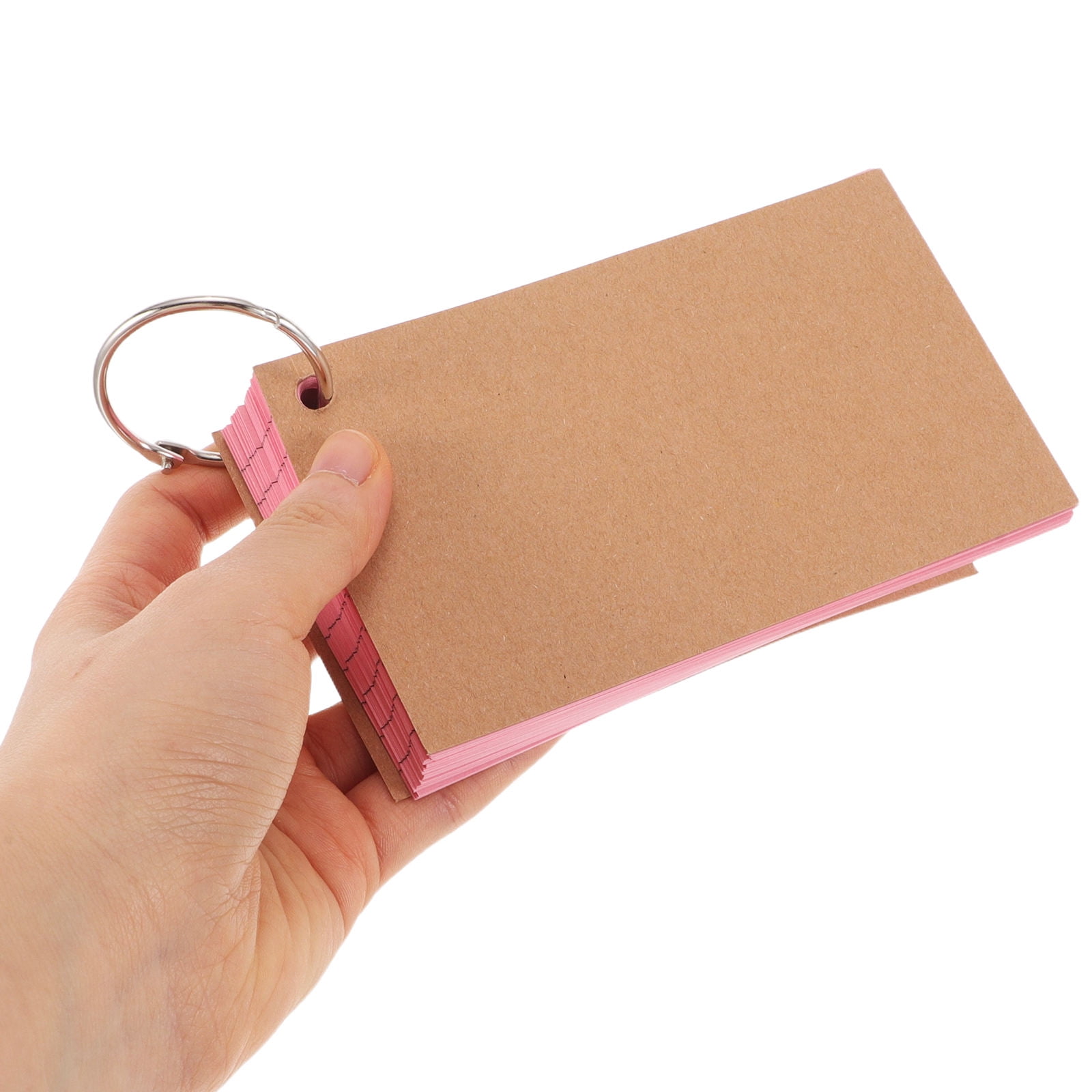 Worgeous 10pcs Paper Cover Study Flashcards Double-Sided Lined Diy Flashcards For Work Students And Meetings Portable Index Cards