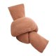 thumbnail image 5 of Cojín decorativo con nudo retorcido, cómodo cojín anudado, cojín de peluche suave Marrón claro, 5 of 9