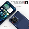 thumbnail image 6 of Dteck Case for iPhone 14 Pro Max 6.7-inch,Magnetic Leather Card Slots Wallet Case Shockproof Rubber Flip Durable Cover,Darkblue, 6 of 7