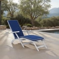 thumbnail image 2 of Safavieh Palmdale Outdoor Modern Foldable Lounge Chair with Cushion, 2 of 13