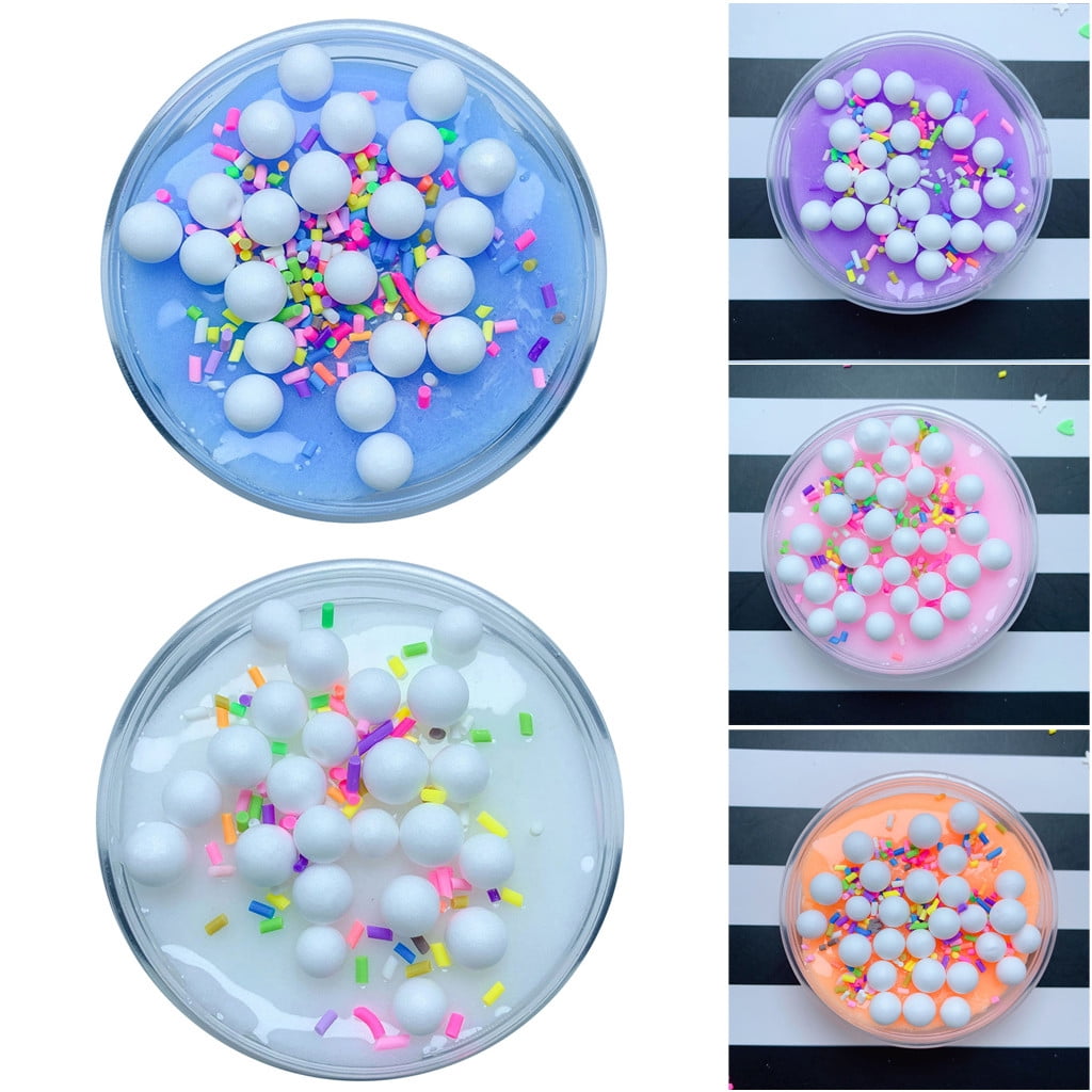 Mud Fluffy Bead Ice Cream Slime DIY Stress Relief Children Kid Funny