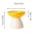 thumbnail image 2 of Elevated Ceramic Cat Dish for Whisker Fatigue with Design for Easy Eating and Drinking Comfort, 2 of 4