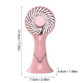 thumbnail image 2 of SHENGLUO Portable Handheld Mini Fan - Portable Fan, USB Rechargeable, Pocket-Sized, 3 Speed, Small Pocket Fan For Home Office Travel Green, 2 of 6