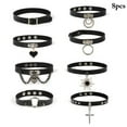 thumbnail image 2 of Collier Choker Halloween Mode 8PCS Faux Cuir Collier Punk Collier Choker, 2 of 10